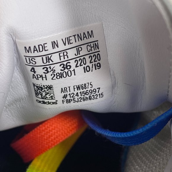 STELLA MCCARTNEY x Adidas Stan Smith White w/Multicolor Trim Sneakers - Picture 9 of 9